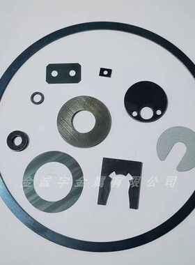 铁垫片镀锌垫片65MN平垫圈0.1-4mm淬火锰钢板高弹耐磨片加工定制