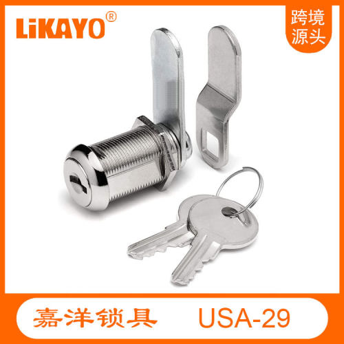 跨境货源 美国款信箱锁邮箱锁RV LOCK铜钥匙转舌锁