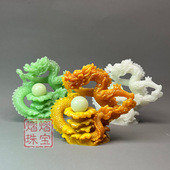 夜光石摆件飞龙镇宅电视柜玄关客厅生肖办公室招财直播货源供应