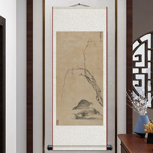 凤竹图荷花图名家国画挂画名家山水画字画卷轴丝绸卷轴挂画