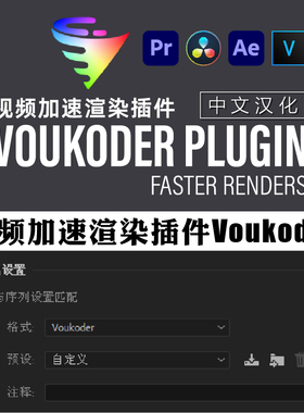 AE PR 达芬奇视频编码加速渲染插件 Voukoder Pro v2.0.12支持Win