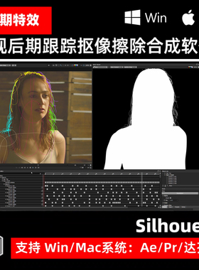 Silhouette 2025.5.2Si 视频跟踪抠像擦除合成 ROTO 插件Particle
