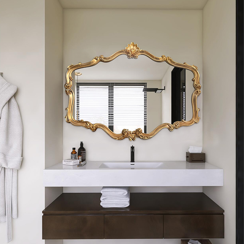 法式复古洗手间智能LED灯化妆镜