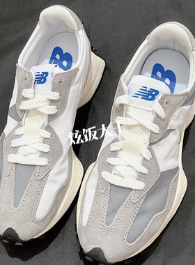 New Balance NB327系列元祖灰增高厚底男女休闲复古跑鞋 MS327LAB