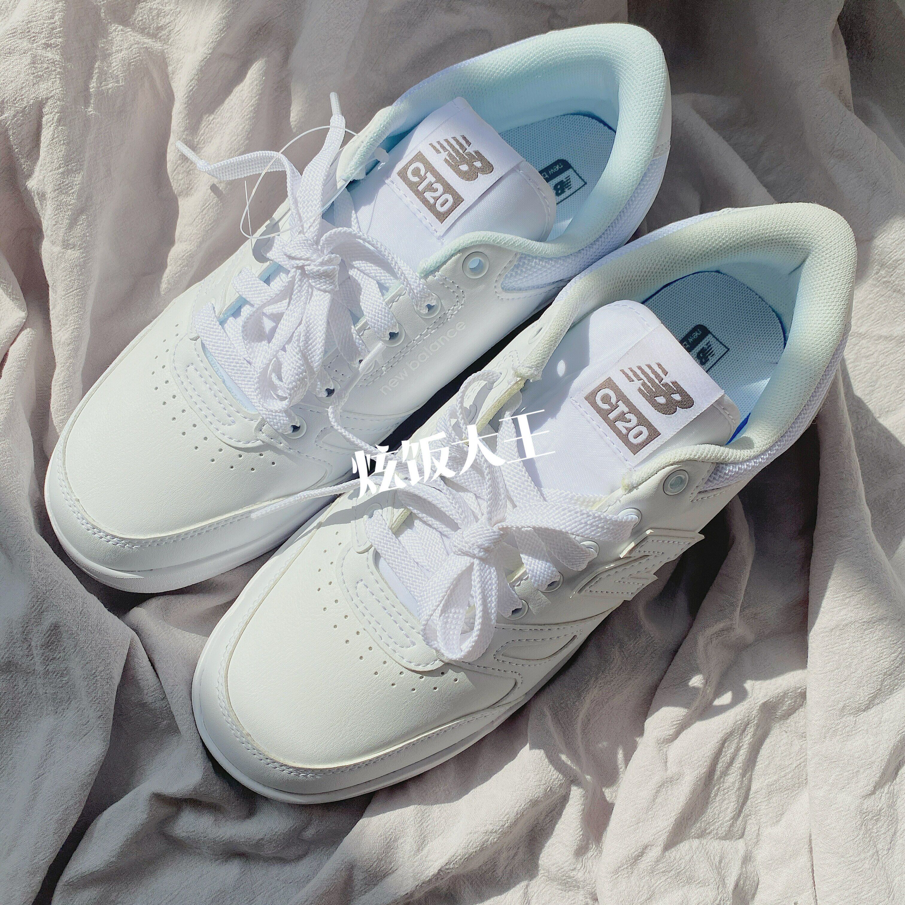 New Balance NB CT20系列纯白男女同款小白鞋低帮休闲板鞋CT20LM1