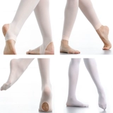 Танцевальные носки для взрослых женских балетных упражнений, носков, трусиков девять -точка копания, ступенька на пешеходной плюс промежности белые большие носки