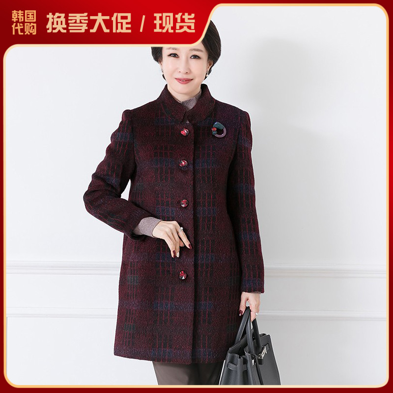 韩国冬季新款大衣代购大码宽松女