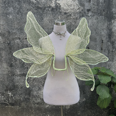 蝴蝶蜻蜓精灵翅膀道具仙女儿童成人精灵翅膀摄影道具演出翅膀