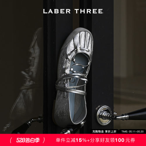 LABERTHREE半塘主义绕带芭蕾鞋