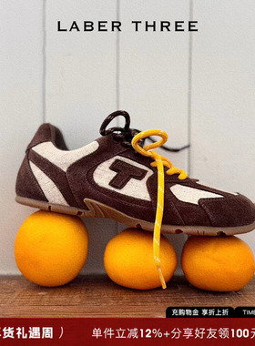 LABER THREE 超软脚感miu系风圆头复古阿甘德训鞋休闲运动鞋