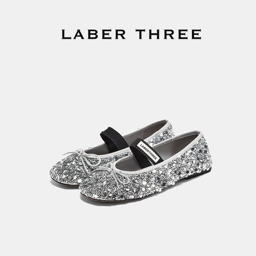 LaberThree圆头亮片芭蕾舞