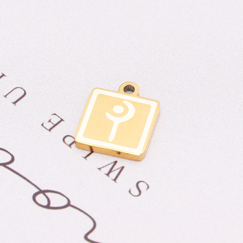 最终幻想14职业吊坠白魔法师钛钢logo挂饰定制游戏周边饰品配件