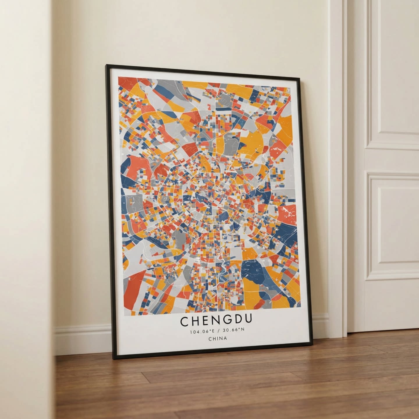 城市地图挂画装饰画现代艺术挂画餐厅客厅沙发背景墙玄关可定制