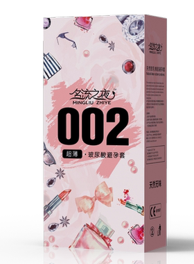 名流之夜玻尿酸避孕套100只装超薄男0.01安全套子水溶性免洗