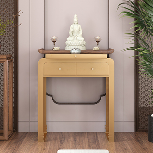 新中式轻奢供桌香案家用不锈钢神台佛台供奉台财神爷供奉佛桌条案
