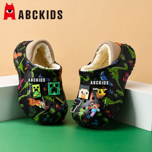 ABCKIDS儿童棉拖鞋保暖新款