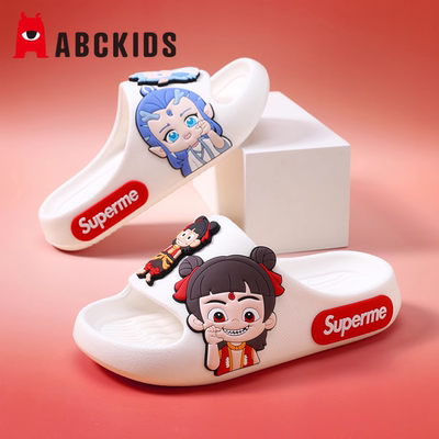 abckids外穿防滑儿童拖鞋