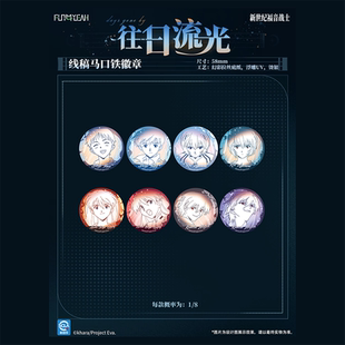 正版新世纪福音战士往日流光系列徽章盲盒动漫二次元周边谷子