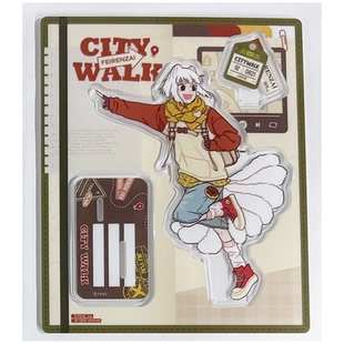 正版非人哉-城市出游系列-亚克力立牌-哮天款白泽九月大士动漫