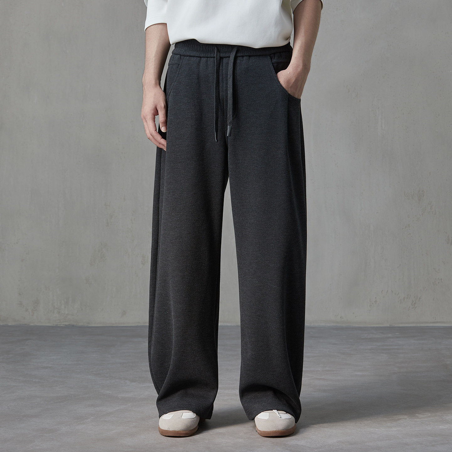 亨佰仕美式复古宽松直筒休闲裤