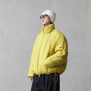 hebbles男士新款外套2025冬装时尚白鸭绒保暖白色羽绒服厚外套潮