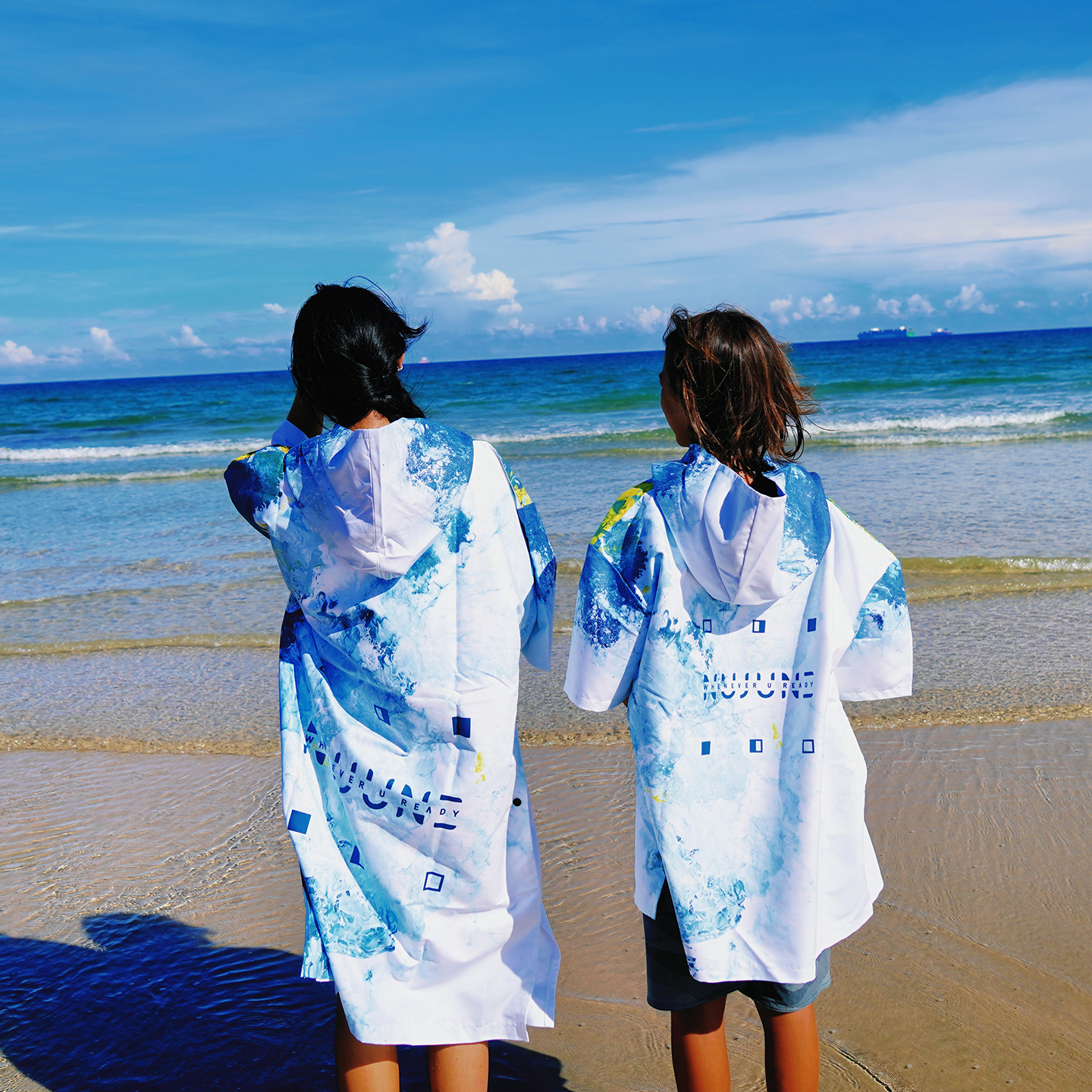 nu-june情侣换衣冲浪浮潜罩衫