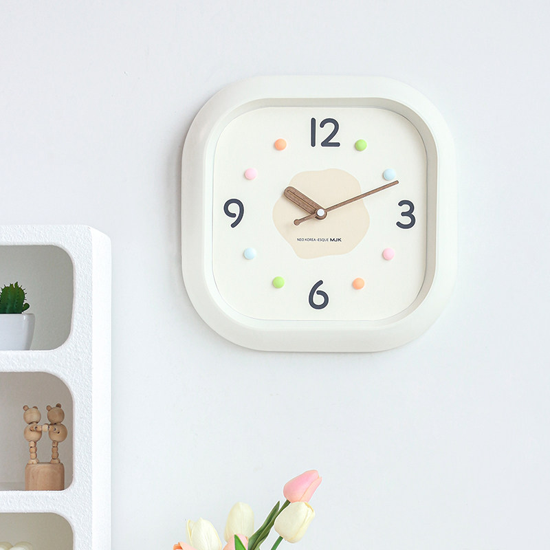 MJK简约现代客厅静音挂钟