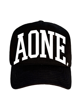 AONE4SURE 基础Logo弯檐帽 原创字母街头休闲百搭大头围鸭舌帽
