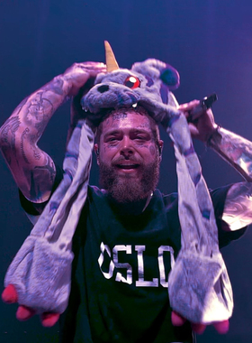 AONE4SURE 加布兽Post Malone小鬼同款数码宝贝动漫毛绒帽子原创