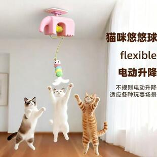 猫咪悠悠球电动智能挂门玩具猫玩具自嗨解闷逗猫神器懒人逗猫神器