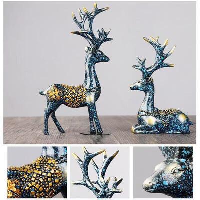 可爱卡通树脂车载香薰摆件-一路平安鹿装饰品车内香氛香薰