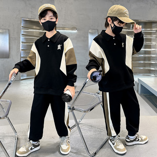 童装男童春装套装2026新款儿童装中大童春秋款卫衣纯棉运动两件套