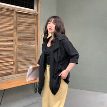薄款 西装 宽松夏季 外套女韩版 清 防晒衣女2019新款 小俪大码 女式