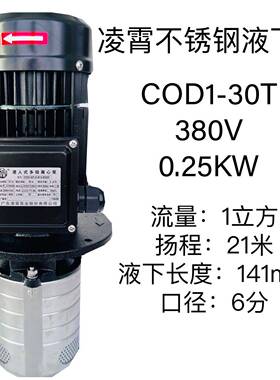 新品COD2-4-30/4050T-A-W-G-BQQV液下泵多级离心泵切削液油冷却液