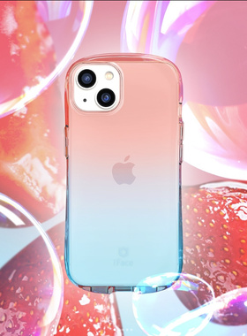 iFace透明渐变色手机壳适用苹果iPhone13 Pro防摔iFace手机壳TPU软壳可DIY手机保护套