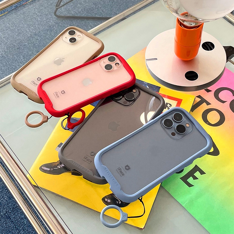 适用iPhone15ProMax手机壳苹果15/15Pro/15Plus钢化玻璃耐磨硬壳iFace彩色TPU软边防摔保护套Hamee