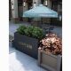 德国品质户外花箱外摆商业街售楼部广场隔断长方形花盆花架子园艺