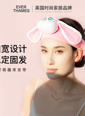 EVER THAMES女生干发帽女可爱卡通干发巾浴帽加厚吸水速干包头巾