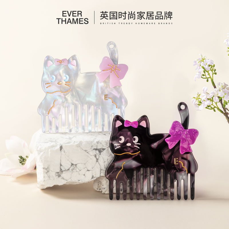 可爱猫咪美发梳卡通动物头梳