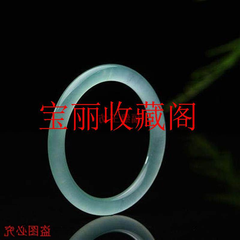精选油青色玉手镯女叮当镯细条冰种浅绿青翠色玛瑙玉髓女手镯送礼