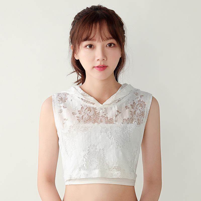 新款薄蕾丝连帽子假领子百搭女假领春秋冬夏季高档内搭配毛衣卫衣