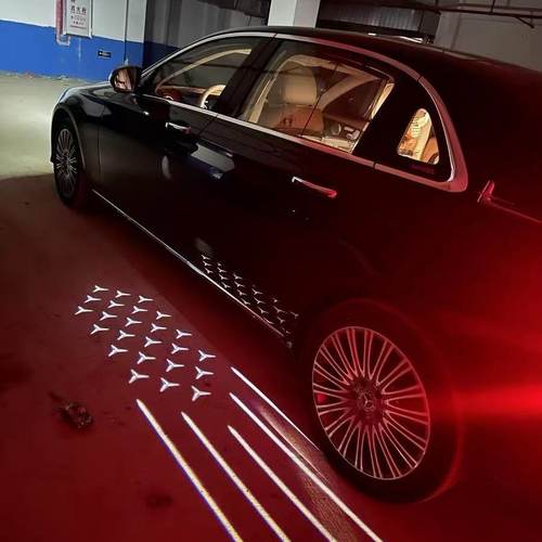 奔驰后视镜迎宾灯投影灯