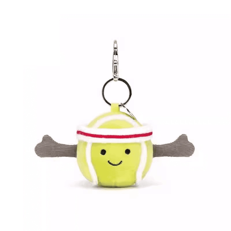 英国Jellycat趣味运动网球包包挂饰挂件钥匙扣毛绒玩偶送生日礼物