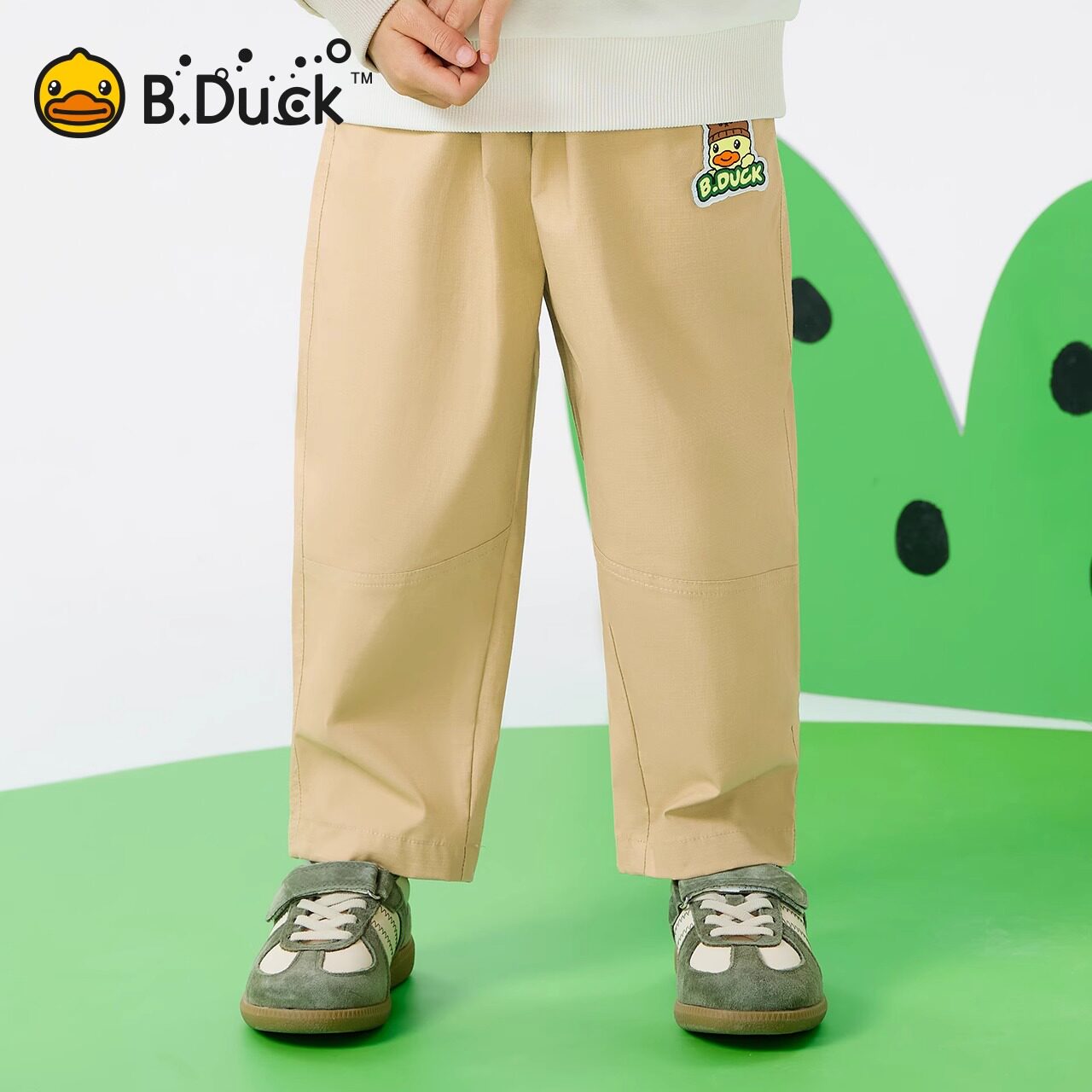 小黄鸭男童宝宝运动休闲裤子
