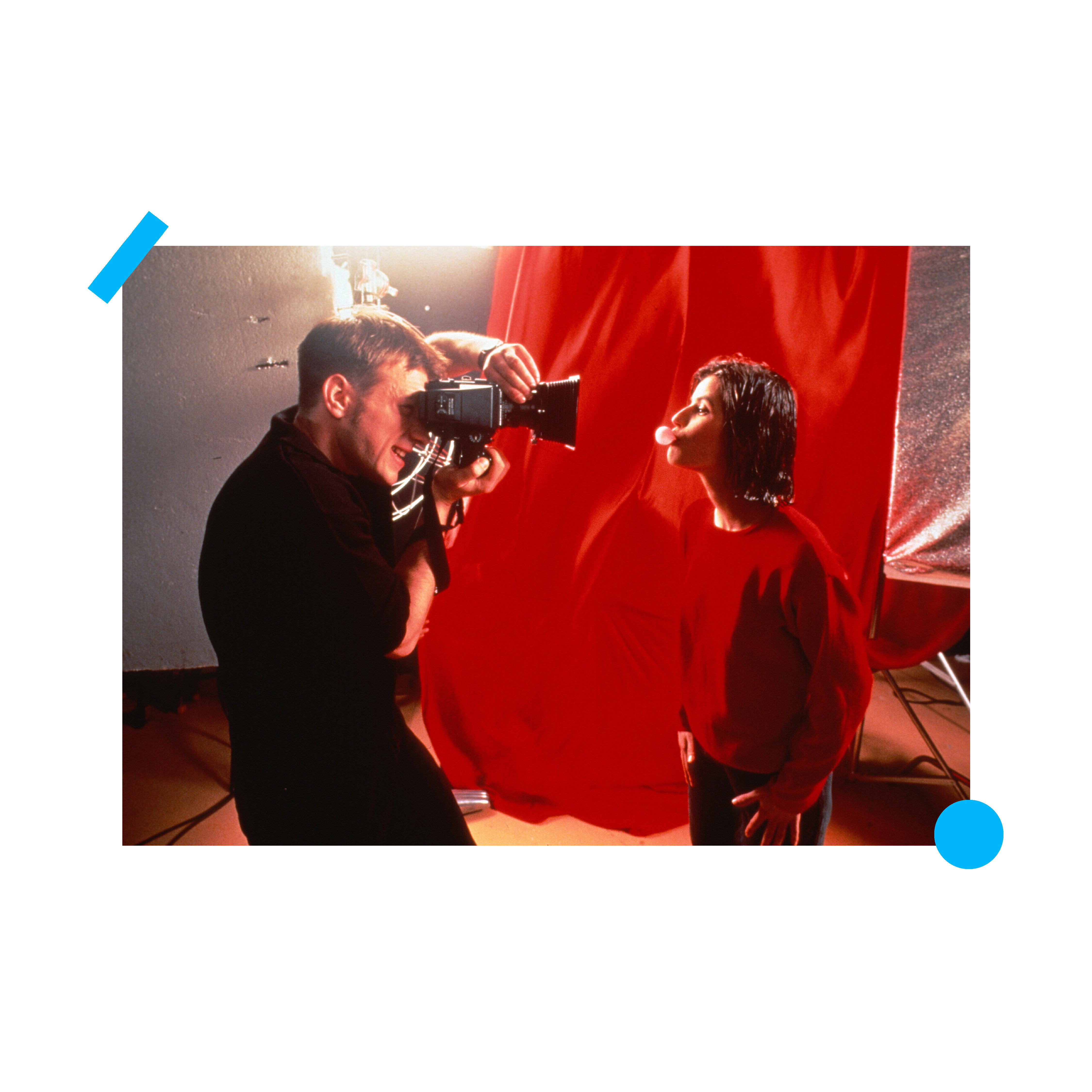 蓝白红三部曲之红电影海报客厅装饰画报家居背景墙装饰