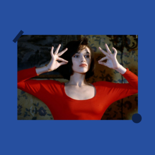 巴黎野玫瑰电影海报卧室墙纸墙贴复古装 饰画报