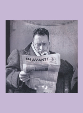 Albert Camus阿尔贝加缪人物海报哲学家文艺客厅装饰画报背景墙贴