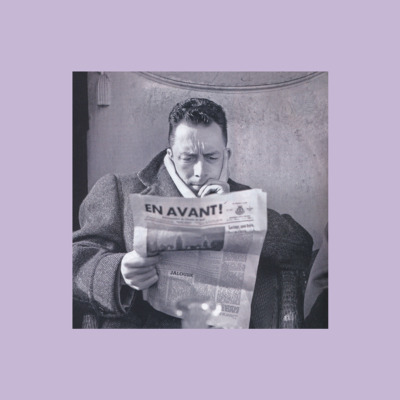 Albert Camus阿尔贝加缪人物海报哲学家文艺客厅装饰画报背景墙贴