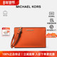 新款 手拿包橙色皮质手腕手提包 Kors 新年礼物 Michael