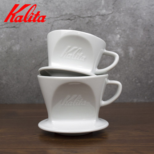 日本kalita波佐见烧扇形过滤杯